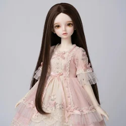 JD016 Fashion Long Straight 1/12 1/8 1/6 1/4 1/3 Blythe BJD Synthetic mohair Wig Doll For OB11 YOSD MSD SD Qbaby HairAccessories