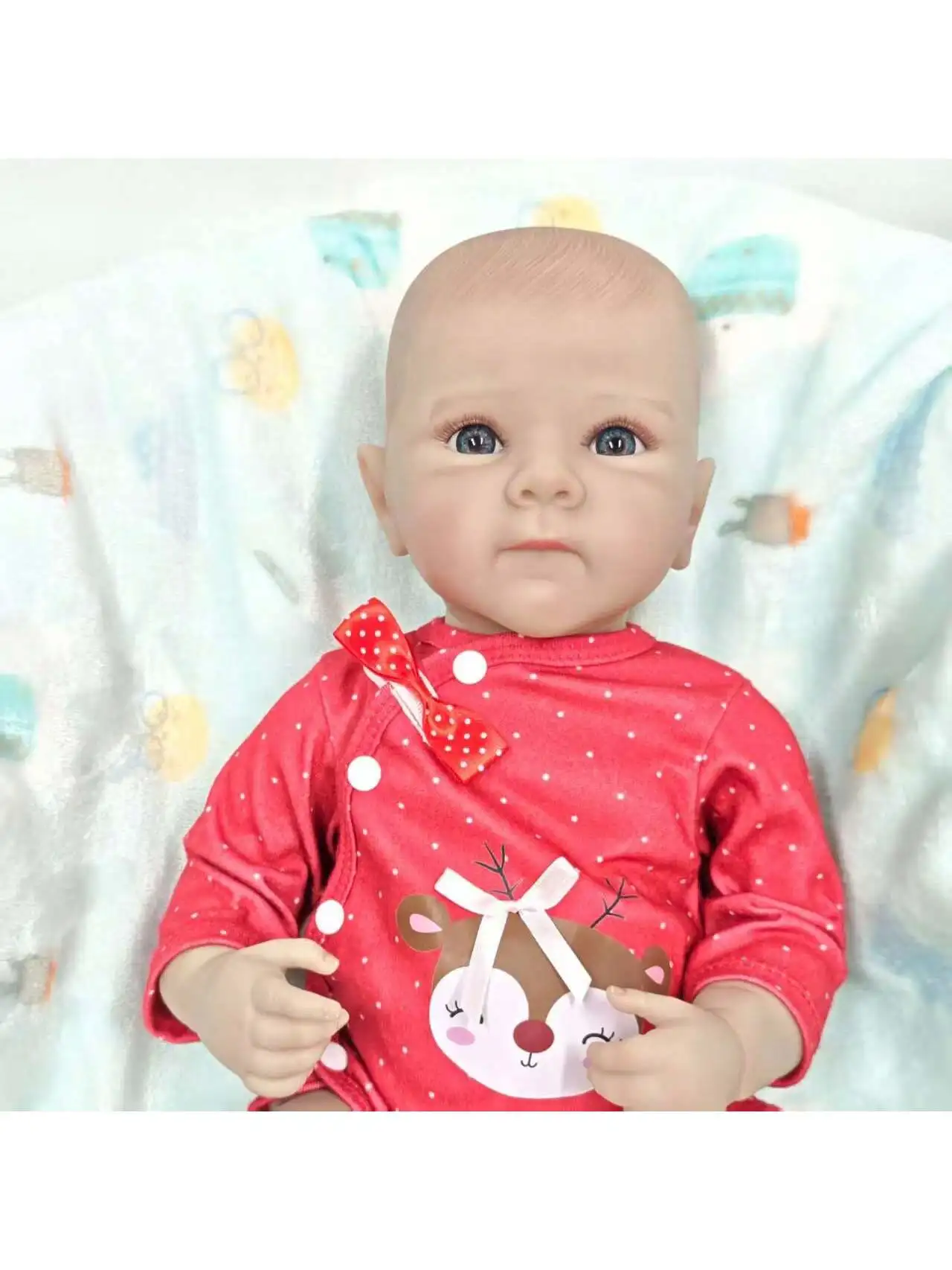 

Lifelike Reborn Baby Dolls- 19Inch Cute Soft Vinyl Realistic Baby Doll,Poseable Real Life Baby Dolls（ONLY DOLL/NO ACCESSORES）