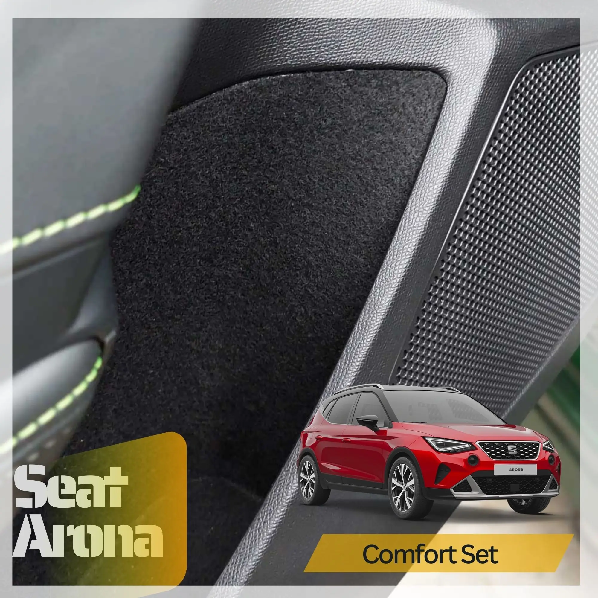 For Seat Arona TRIM, COMFORT SET FOR WITHOUT COATING AREAS -- ISOLATION AND GAMMAS