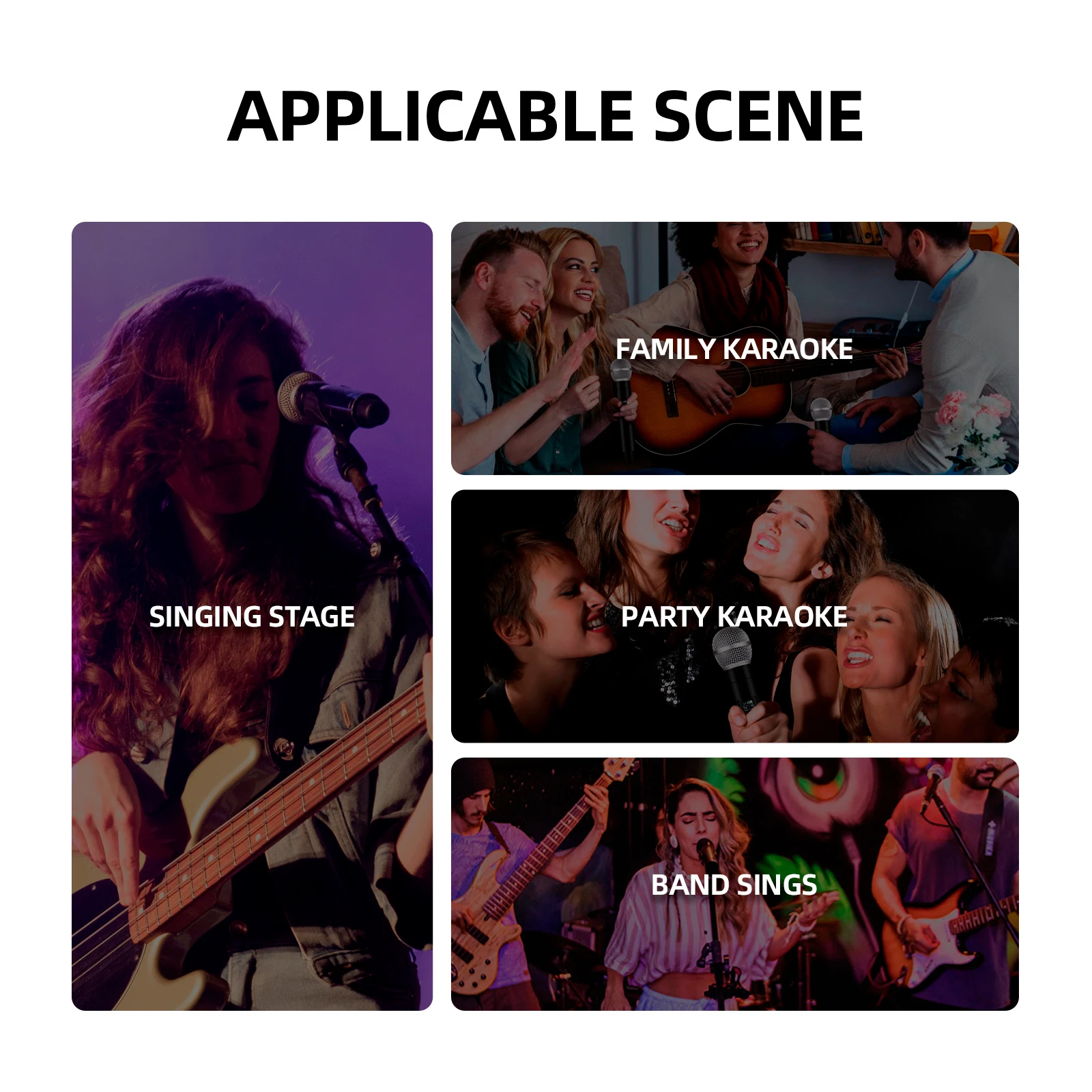 Debra UHF Wireless Microphone UBR-102 Karaoke 2 Handed Cordless Microphone,260 foot range, suitable for churches, lectures