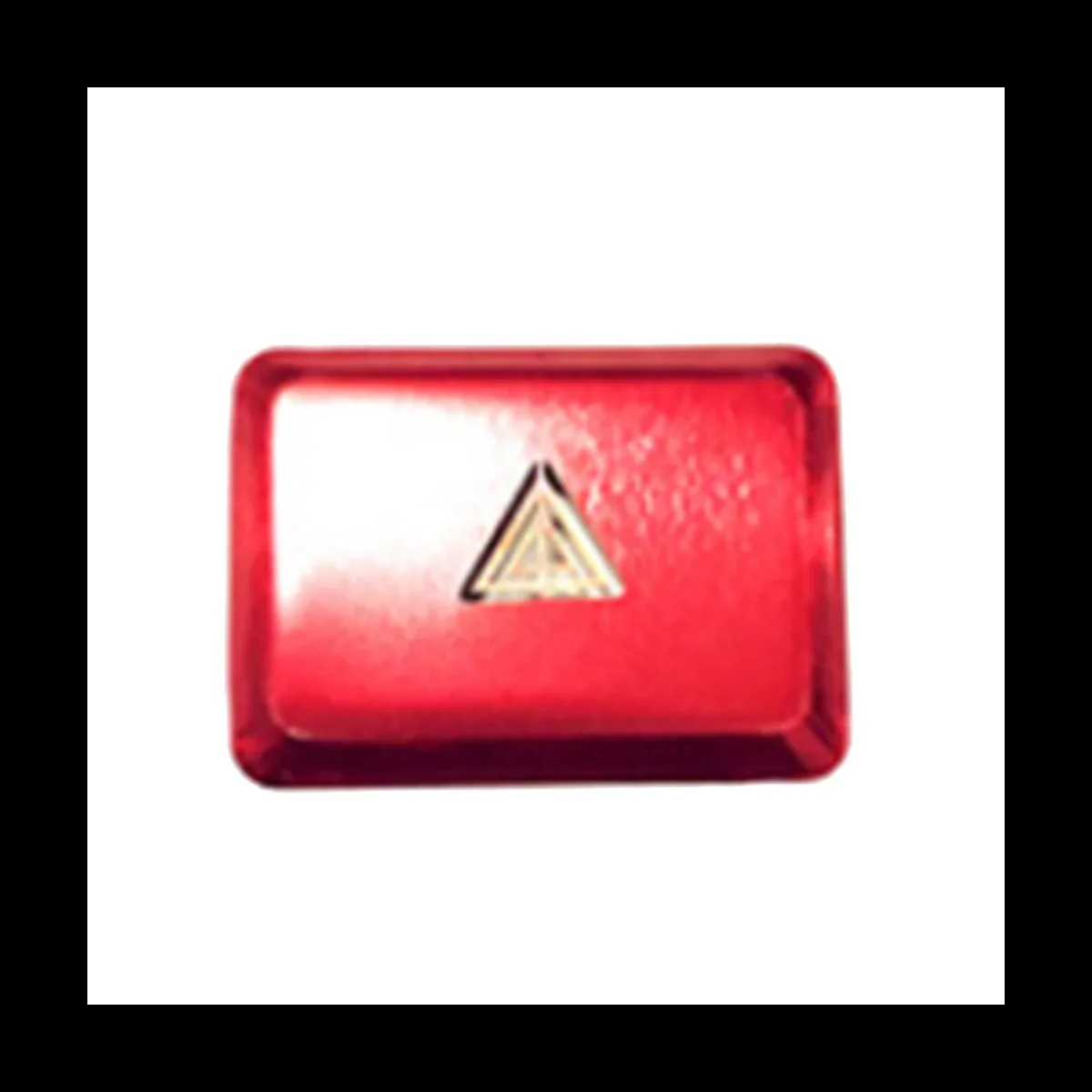 Car Warning Emergency Light Switch Button Cover Sticker Trim for Honda Civic 11Th Gen 2022 2023 Aluminum Alloy Red