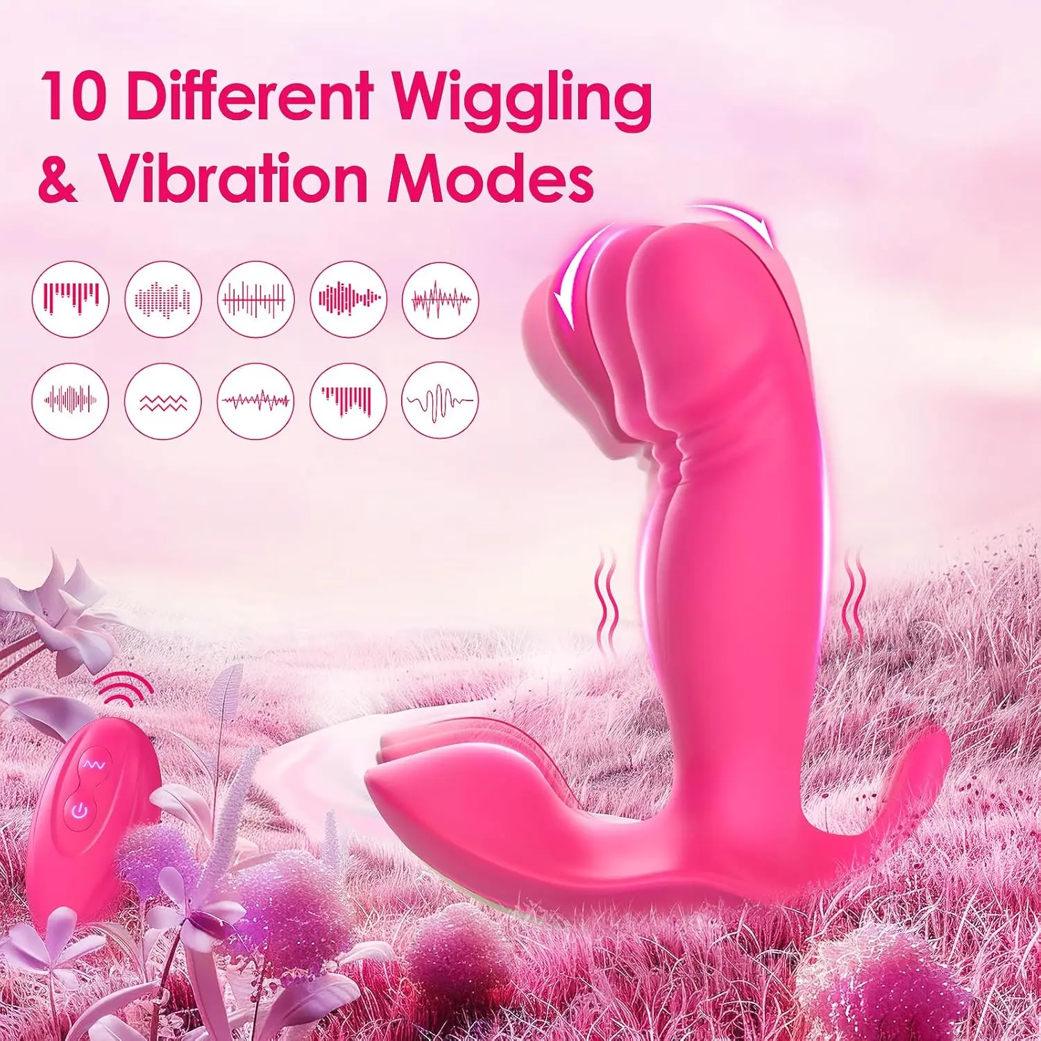 Dapat Dipakai G Spot Vibrator Dildo mainan seks dewasa untuk wanita atau Pria, aplikasi pengendali jarak jauh celana dalam getar Mini dengan 10 cepat bergoyang