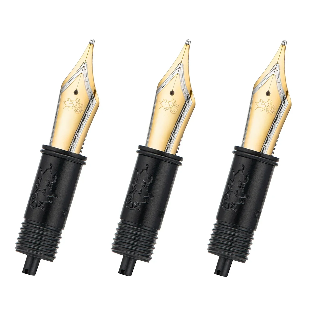 3 sztuki stalówki Jinhao #6 zastąpiły metalową stalę na Jinhao X350, X850, 100, 100 szkielet, 9036,9056 EF/F/M złoty/srebrny — zdjęcie produktu 7
