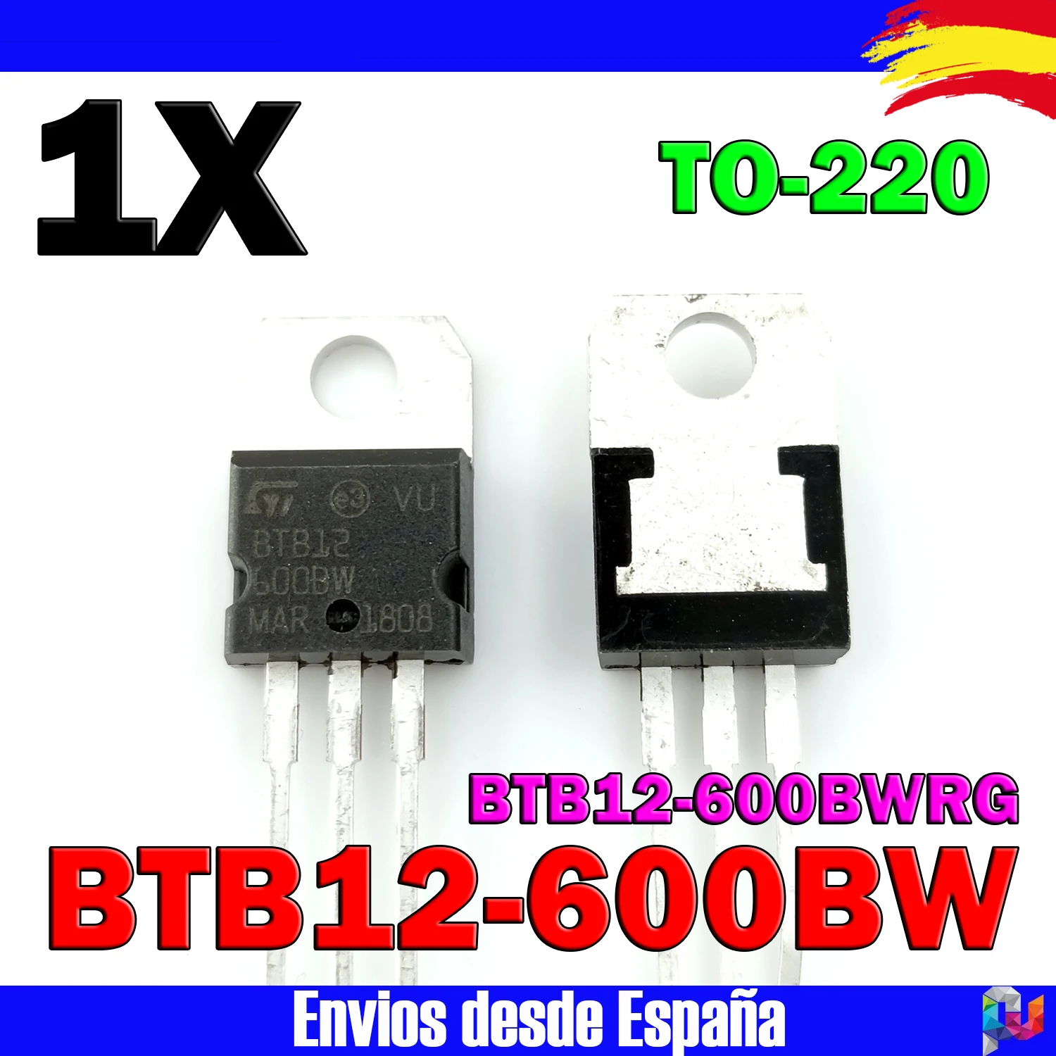 1x BTB12-600BW BTB12-600BWRG BTB12 600BW TO-220