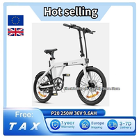 ENGWE p20 bike 36V 9.6Ah Torque Light Electric Bike 20*1.95 Inch Electric Bike Removable Battery City Tire Popular Professional