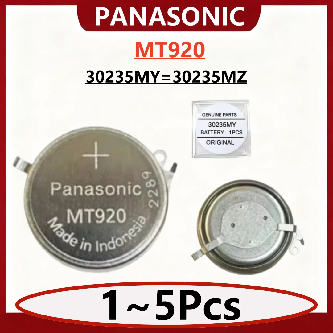1~5Pcs Original Panasonic MT920 30235MY Capacitor 30235MZ MT-920 3023.5MY 3023-5MY Watch Battery For Seiko Kinetic mt920 30235MY
