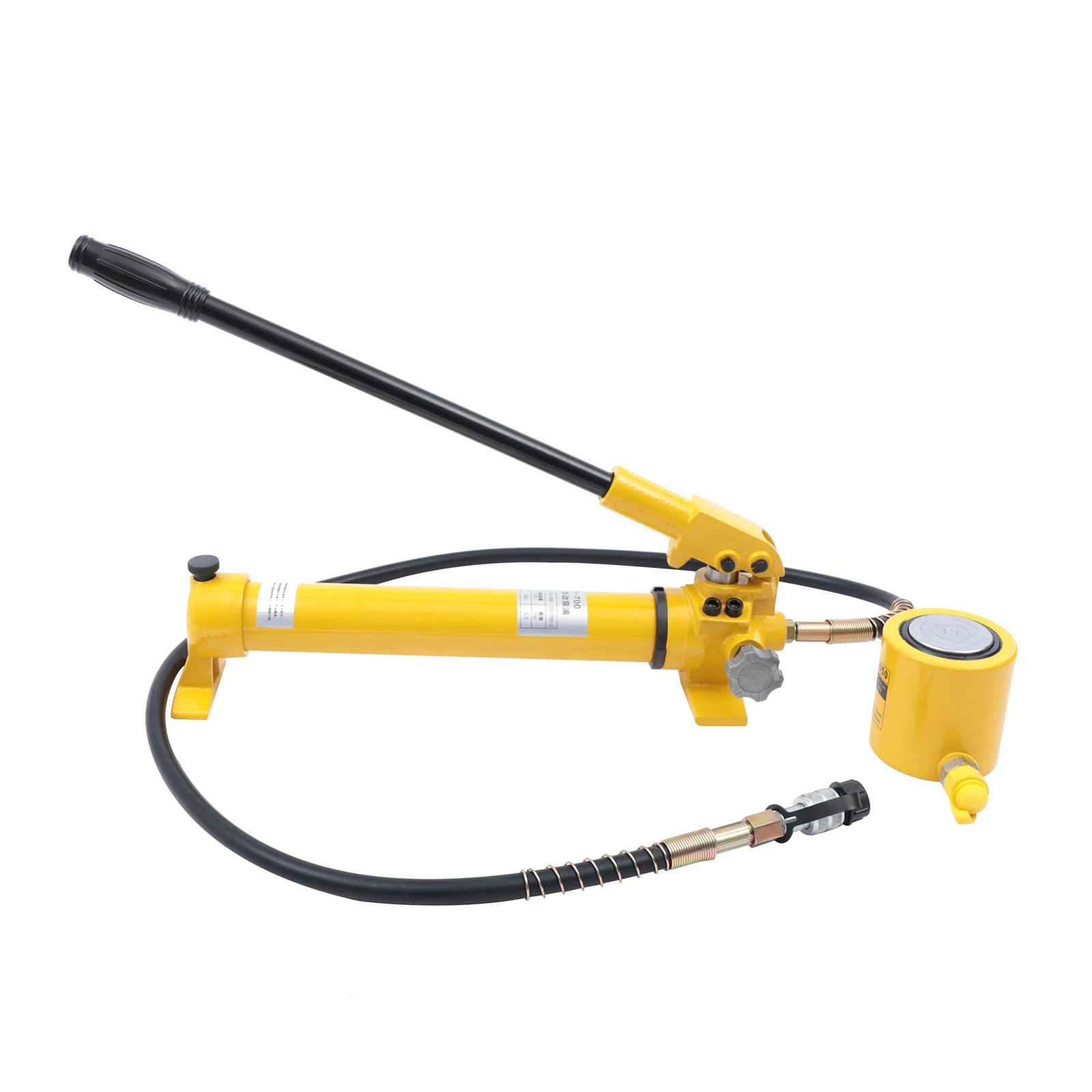 

30 ton Hydraulic Ram Jack + Hand Pump Stoke Mini Protable Hydraulic Cylinder Industrial Super Thin Lifting Jack High-quality