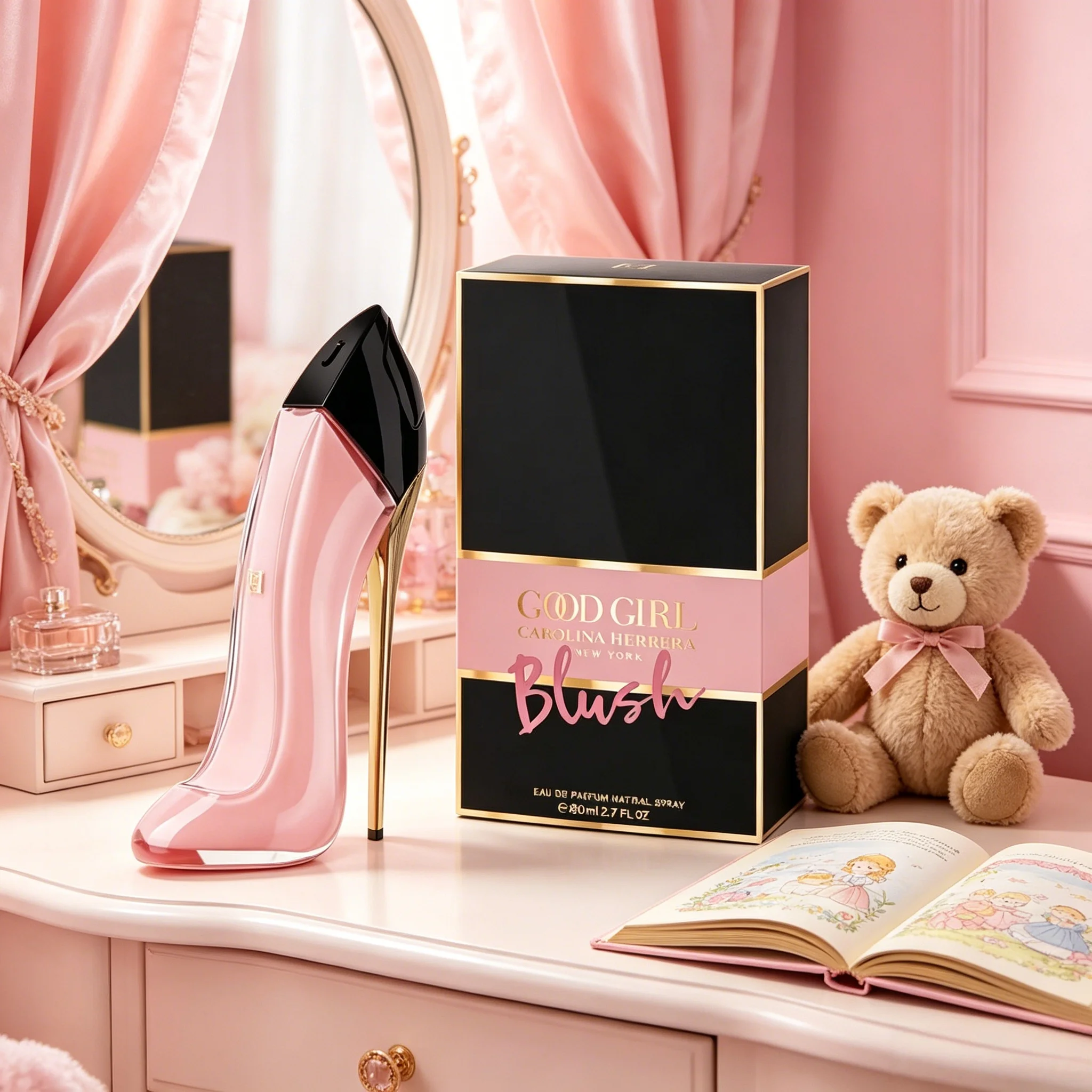 Carolina Herrera Good Girl Blush Women Eau de Parfum Sweet Fruity Floral Vanilla Scent Glossy Pink High Heel Bottle Black Pink Gold Gift Box Long Lasting Sweet Girly Perfume Premium Holiday Gift for Valentine Birthday Wedding Mother’s Day Christmas view 3