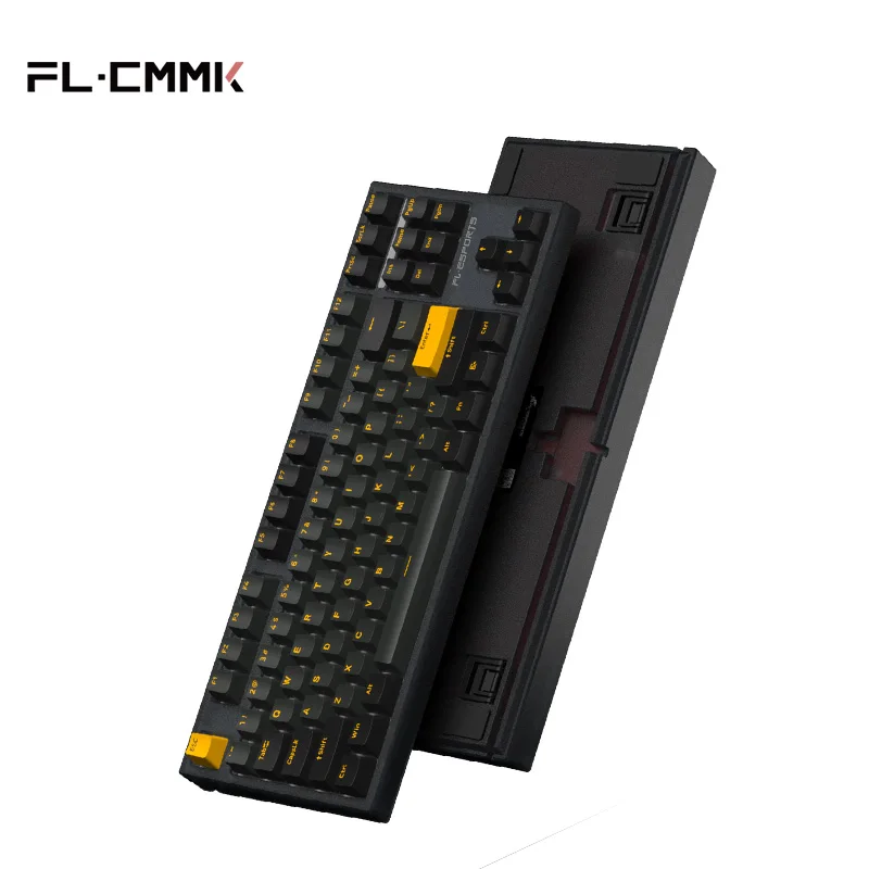 

FL·ESPORTS GUANGMO X3 Wired Mechanical Keyboard GASKET Structure RGB Backlight Hot-swap 87 PBT Keycaps for Gaming and Office