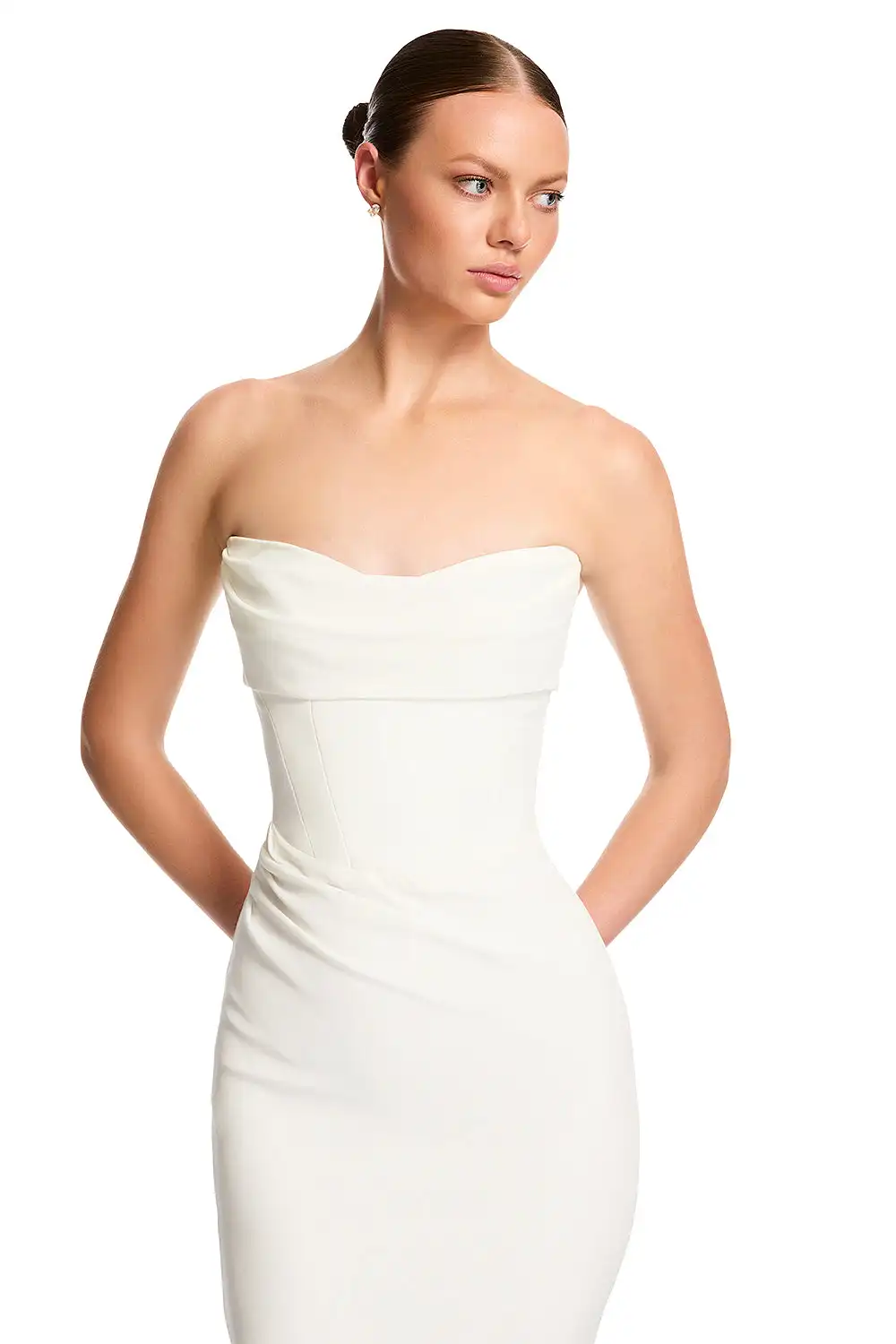 ชุดแต่งงานที่เรียบง่าย 2025 Strapless Mermaidชุดเจ้าสาวElegant Classic Backlessชุดเจ้าสาวที่กําหนดเองชุดแต่งงาน