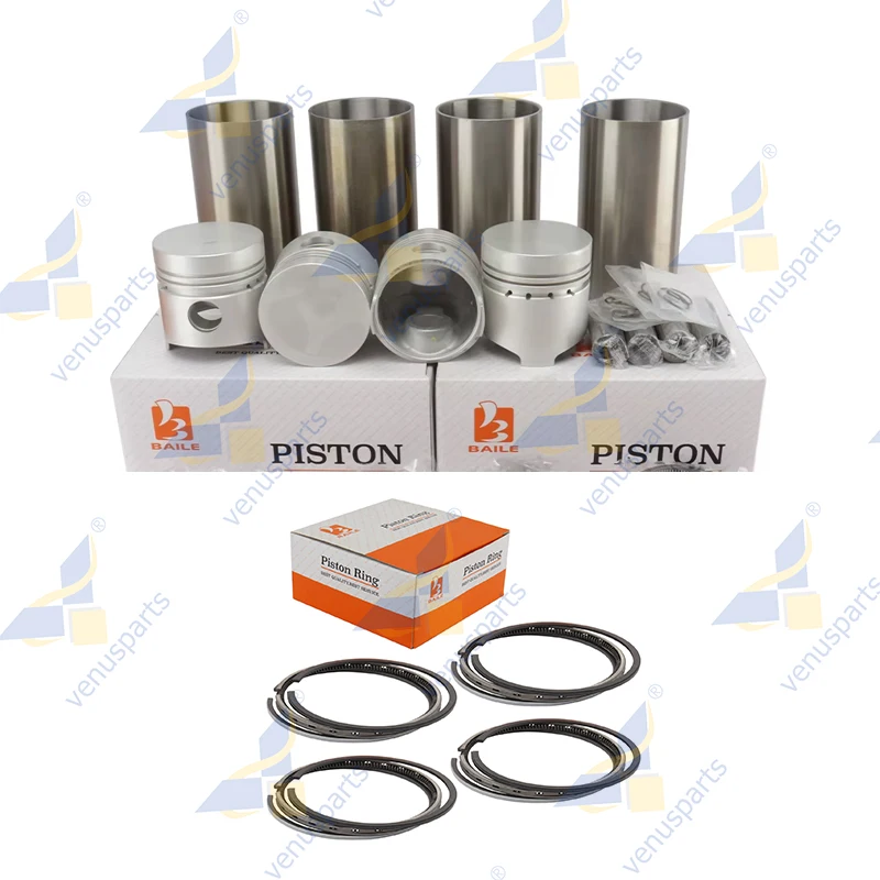 

For Kubota V1502 Overhaul Rebuild Kit Piston Rings Cylinder Liner Set Engine Parts 15221-21112 76*2.5HK+2+5mm