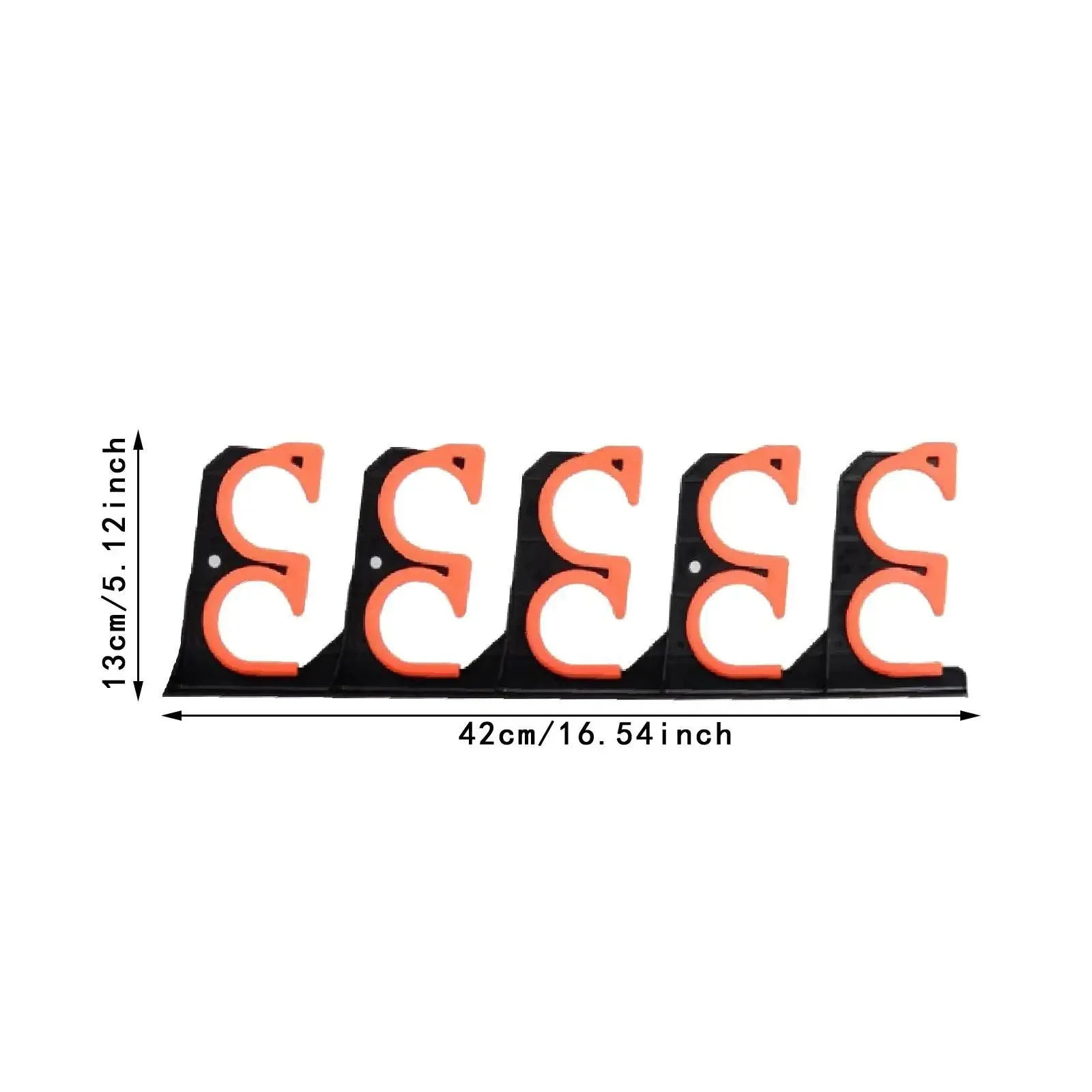 2-pack hengelhouder voor garage, wandgemonteerd hengelrek met zacht beschermend kussen, hengelopslagorganisator