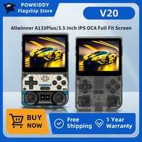 POWKIDDY V20 Open Source Retro Handheld Game Console 3.5-Inch IPS HD Screen A133 Plus 5000mAh Lithium Battery Gift Stickers