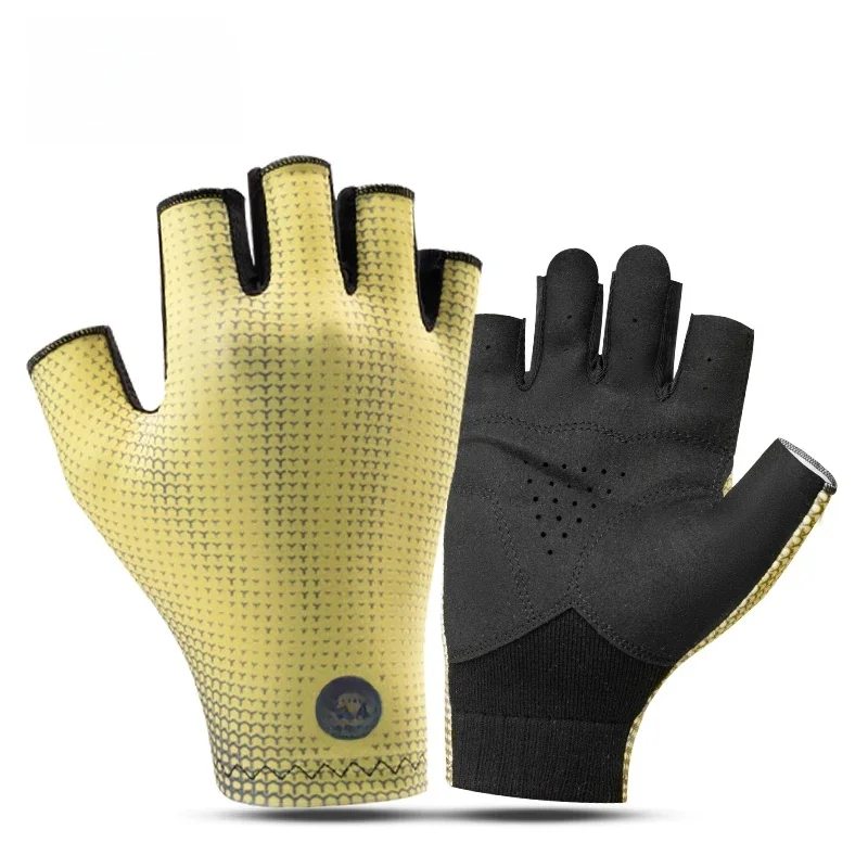AliExpress ROCKBROS Half Finger Gloves Summer Bicycle Gloves Anti-Slip Shock-Absorbing Cycling Fingerless Breathable Gym Gloves