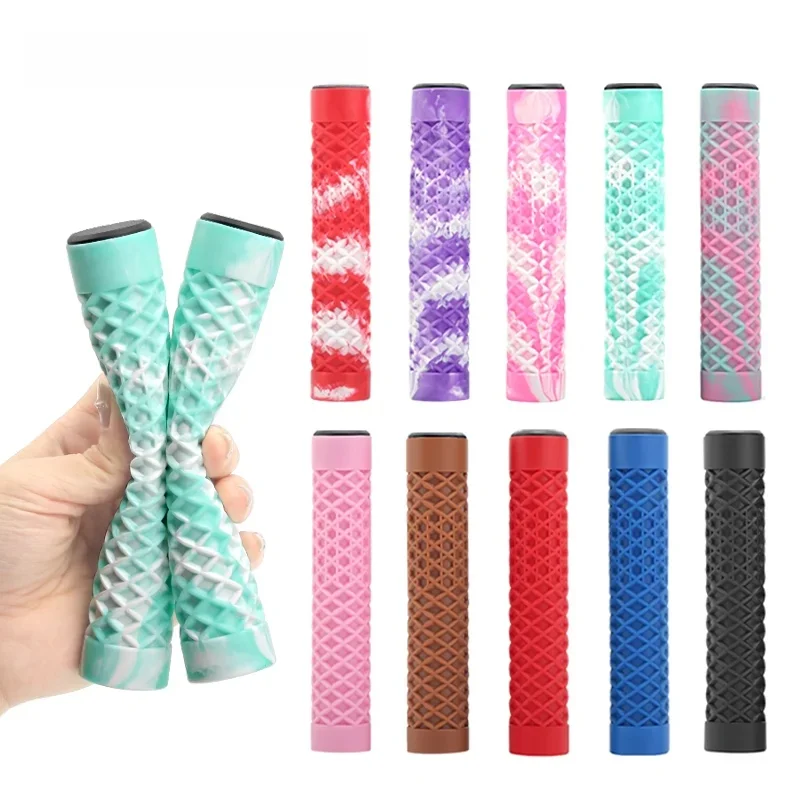 AliExpress riderace 1Pair Bicycle Handlebar Grips Lengthening Non-Slip Soft Rubber Mountain Bike Grips For 22.2mm Handlebar Scooter Tricycle BMX