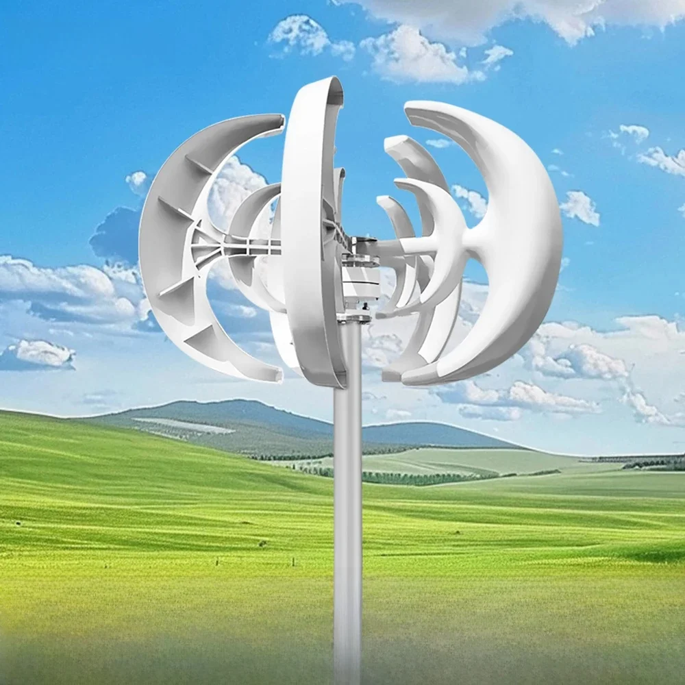 Snelle levering van 5000W 24V 48V verticale windturbine Huishoudelijk geluidsarm en efficiënt zonnecelsysteem in Polen - afbeelding 2
