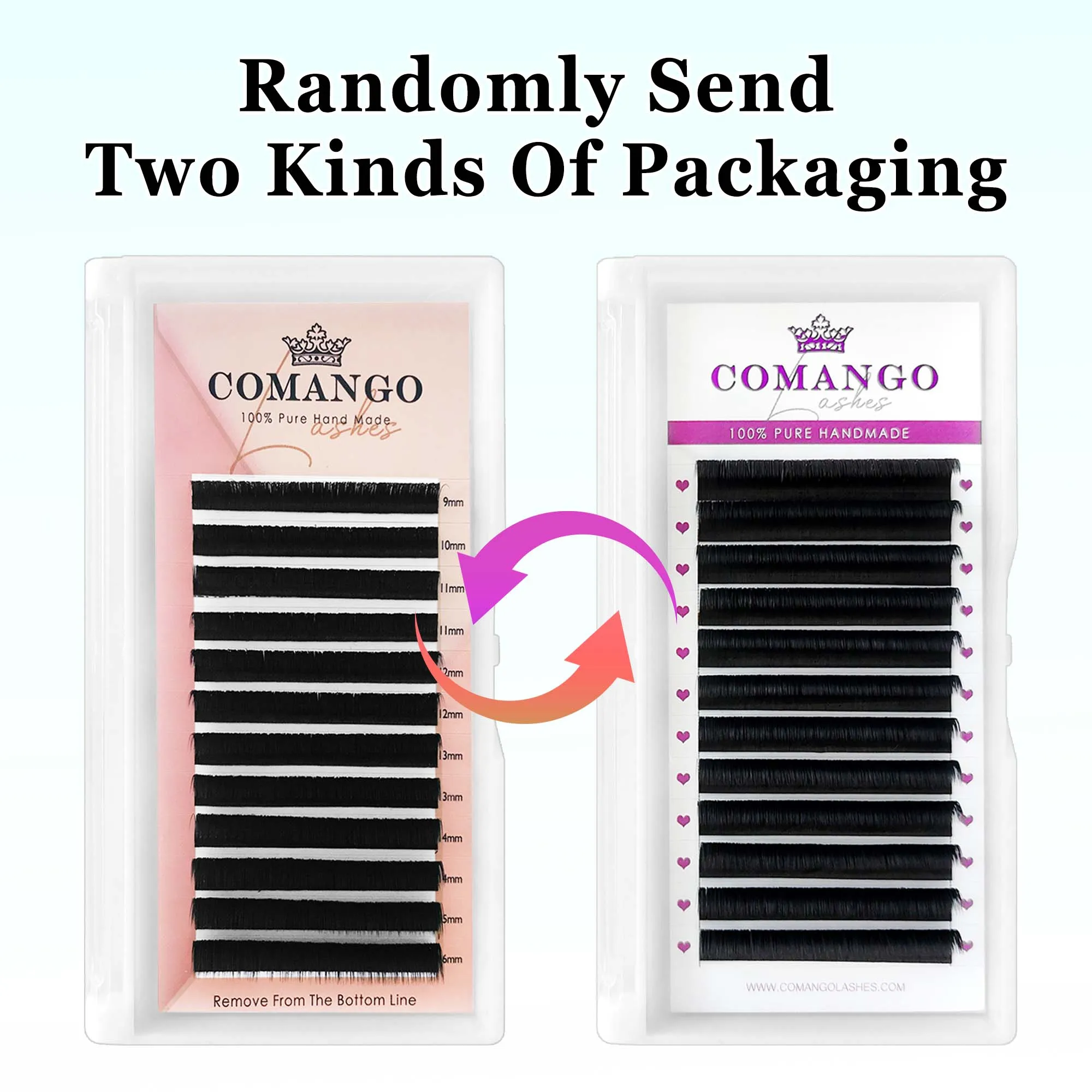 CoMango Easy Fan Lashes Extension 3d/5d/7d/10d Faux Mink Blooming Eye-Lash Extensions C/D/DD Curl Makeup Flower Eyelashes