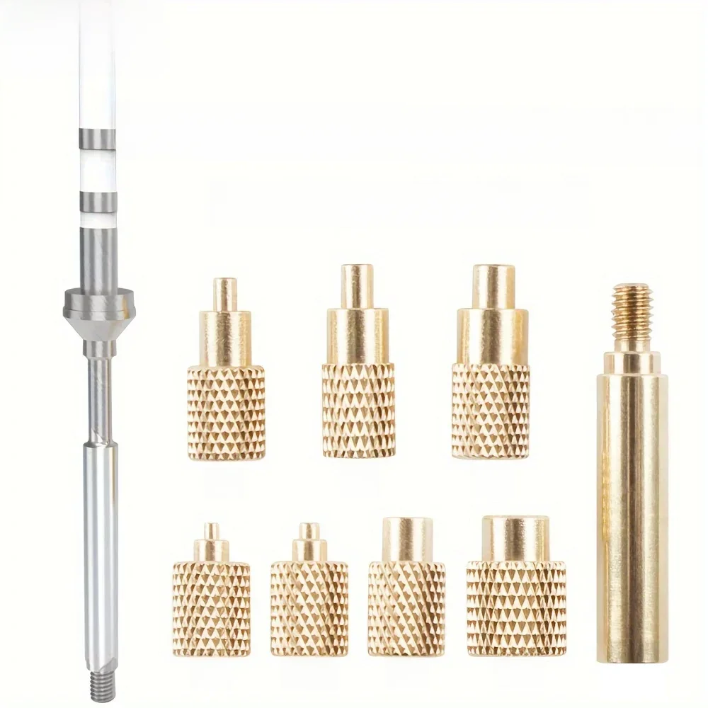 Warmte-inzetmoer IJzeren punt TS100 Soldeerboutpunt Inzetstuk Binnendraadkop M2-M8 Messing Hot Melt Insert Moer Insteekset - afbeelding 2
