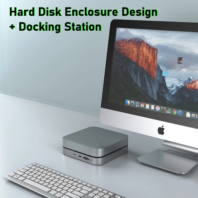 Imagem -05 - Hub Ssd Usb c Dock hd Vga Disco Rígido Docking Station com Caixa Hdd Acessórios para Laptop para Apple Mac Mini Macbook Pro Air 12 em