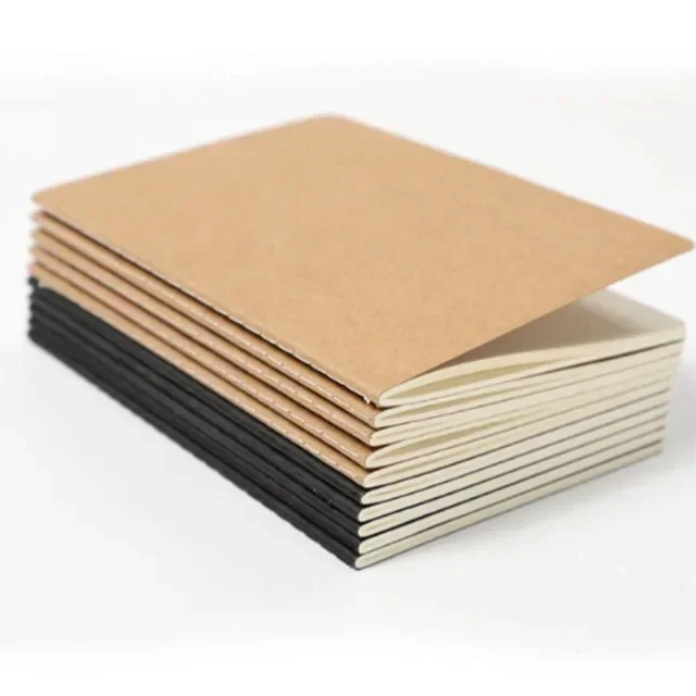 Notizbuch a5 Kraft Cover Vintage Tagebuch leer/Gitter/ausgekleidet Briefpapier Planer Schreibpapier