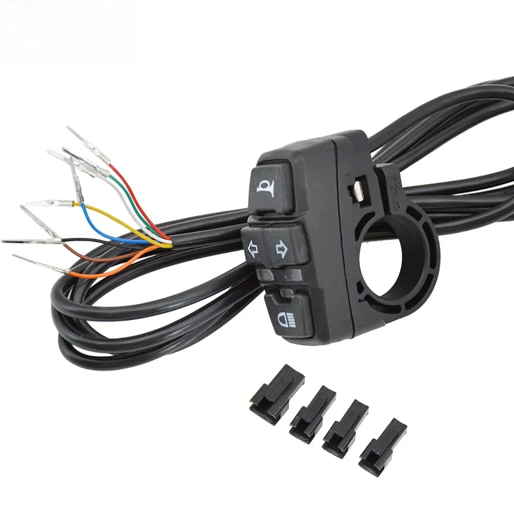 AliExpress NONE Wuxing KG-336-B 12V-52V Electric Bike Scooter Light Three-in-one Switch Frontlight+Horn+Turning Light Switch Diy Parts