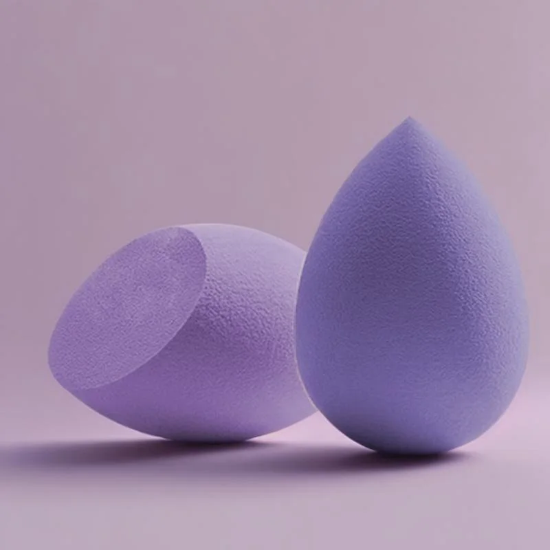 Esponjas de maquiagem sem látex, expansíveis ao molhado, misture fundação impecável, macia e não absorvente (formato de ovo, multi-co
