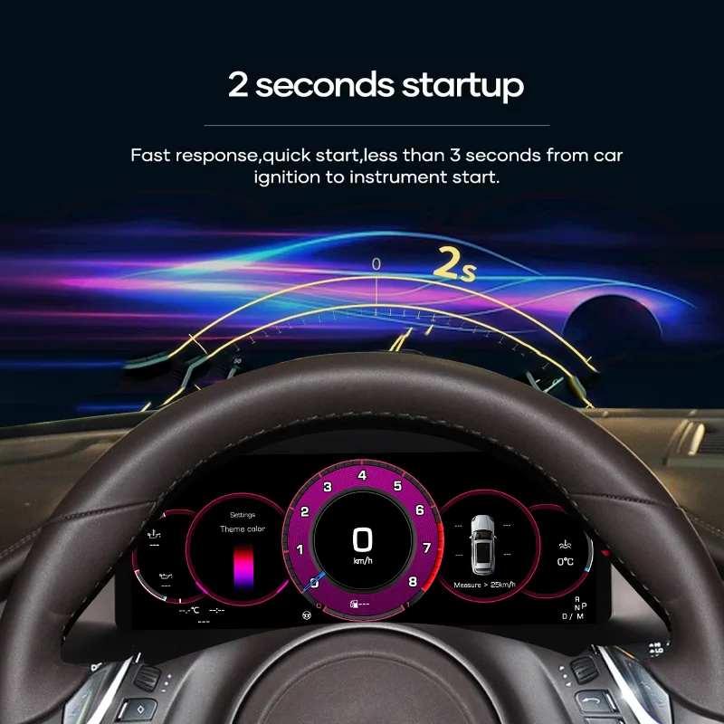 Panel Instrumen Digital Layar HD 12,3'' untuk Porsche Panamera 2010-2016 Speedometer Dashboard