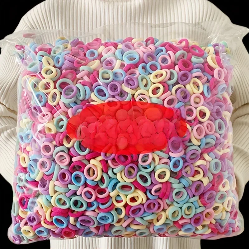 Corde à cheveux élastique pour enfants, ensembles d'accessoires pour cheveux, chouchous pour filles, choix idéal pour cadeaux, 100/300 pièces