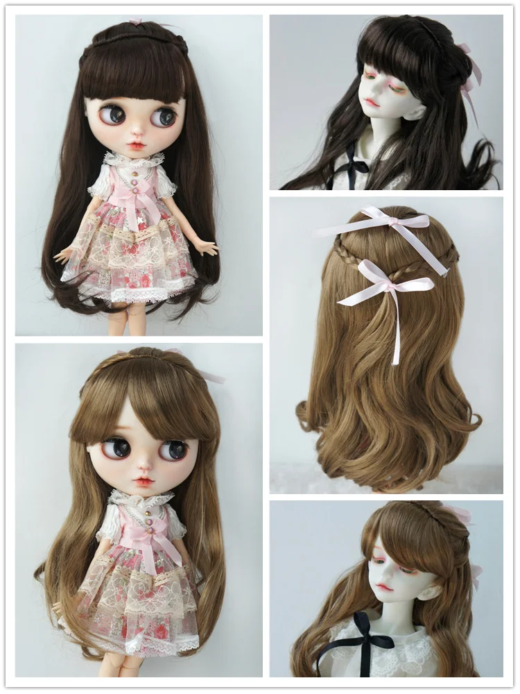 

JD323 1/12 1/8 1/6 1/4 1/3 Pretty BJD Synthetic Mohair Wig Tiny OB11 YOSD MSD SD Hair Size 3-4 inch to 9-10 inch DollAccessories