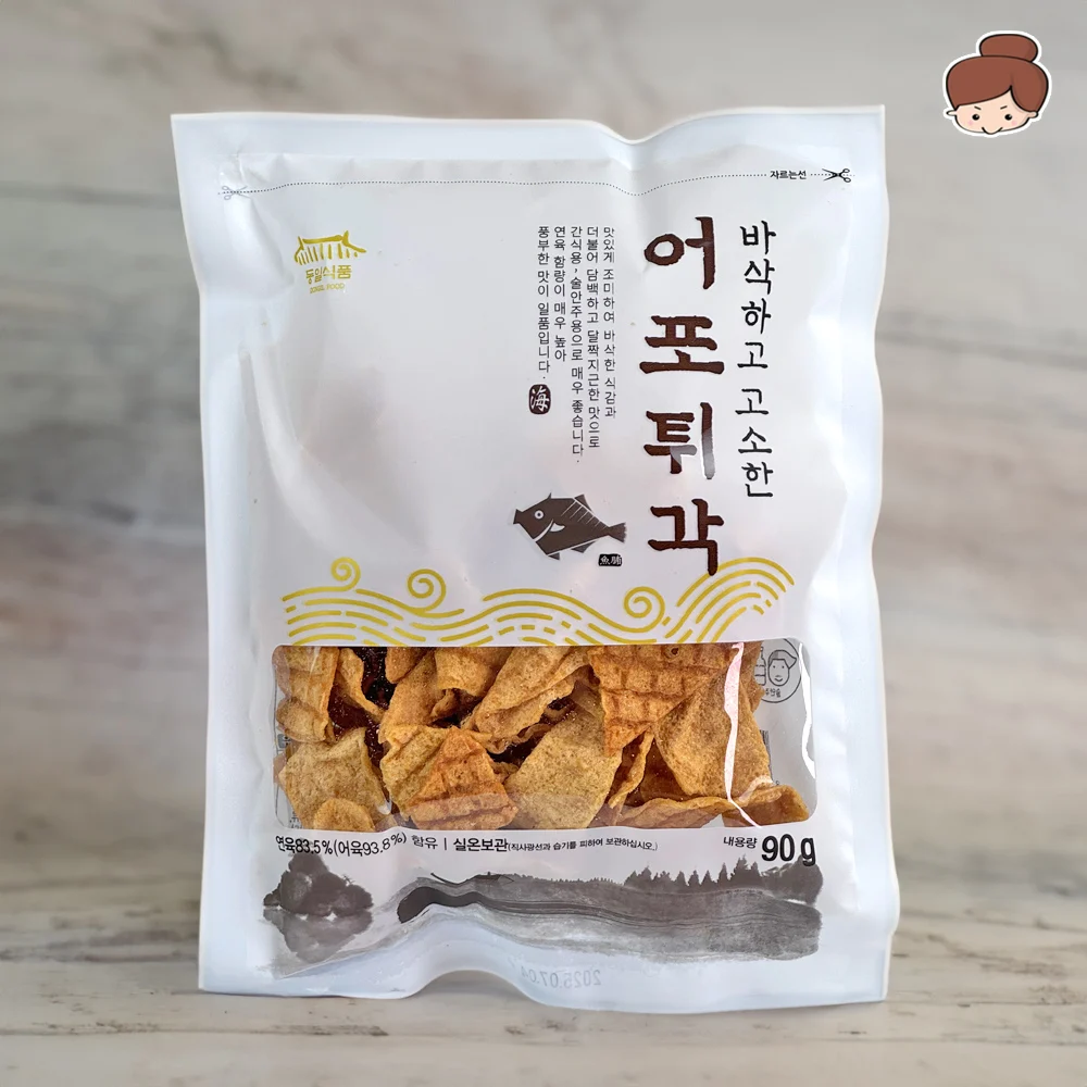 고소하고 바삭한 어포튀각 90g 5봉, 10봉 / 건어물녀 건어물 쥐포 생선 어포 튀각 반찬 간식 안주