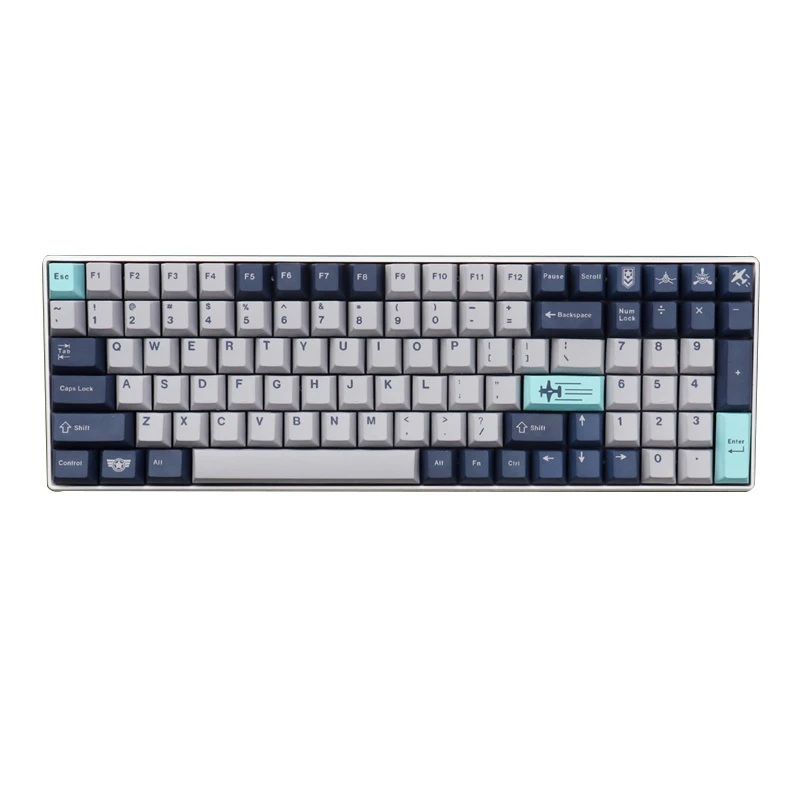 Gmk-chave cereja para teclado mecânico do jogo, perfil cereja para interruptor mx, pbt, dye-sub, 23/129 chaves