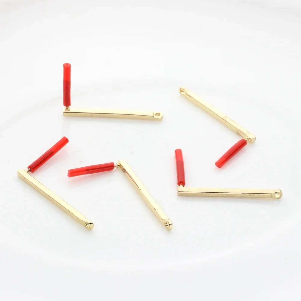 DIY kolczyki akcesoria do robienia stop cynkowy długa końcówka prostokąty złącza kolczyków 24mm 30mm 6 sztuk/partia — zdjęcie 2