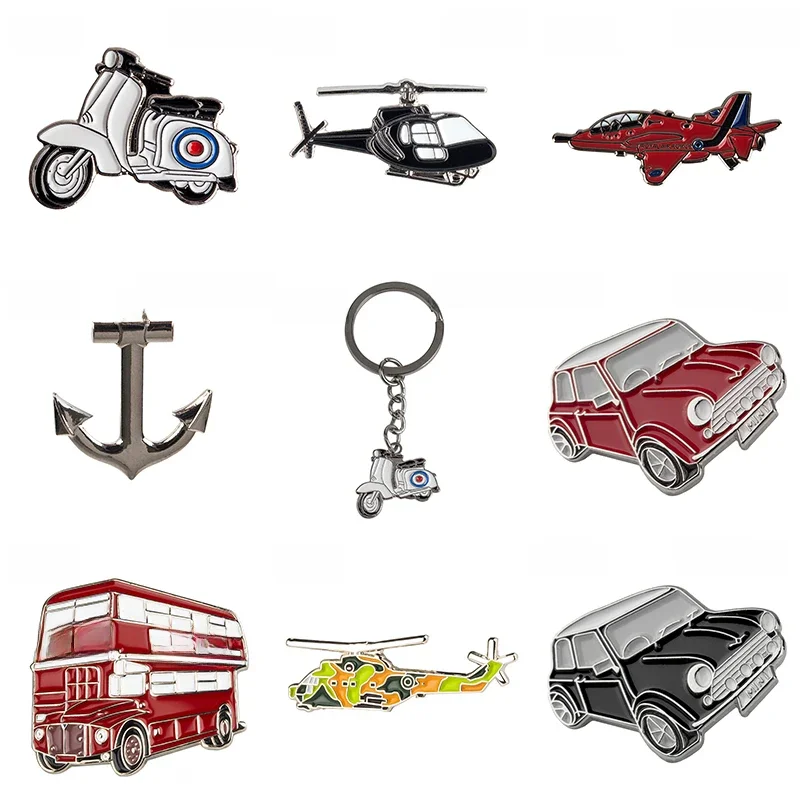 Danemark ges en métal pour vêtements, voiture, bus, épingles et broches mignonnes Eugène Kawaii