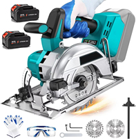 1500W Brushless 5Inch 125MM Electric Circular saw 6000RPM Adjustable Woodworking Electric baking Oils With 2 2batteries 3 Models
