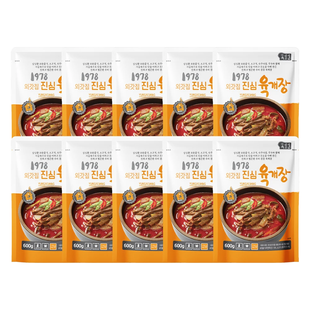 (RT) [waegotzip] 1978 Spicy Beef Soup 600g X 8 EA/Yukgaejang