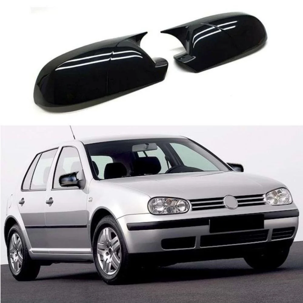 For Volkswagen Golf 4 1997-2003 Bat Style Mirror Cover Car Accessories Rearview Mirror Cover 2 Pieces Cover Shields