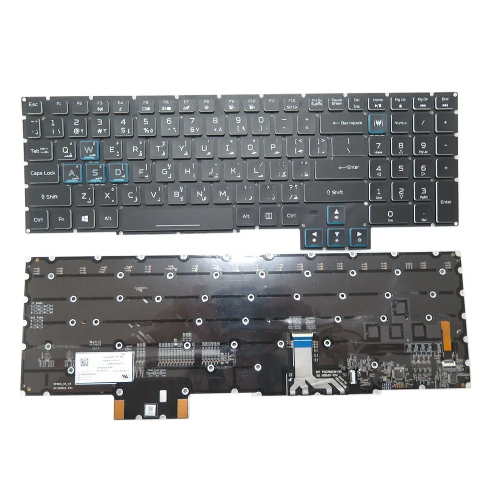 RGB Backlit Laptop Keyboard For ACER PH717-71 N17Q11 Arabia AR Belgium BE Bulgaria BG Brazil BR Czech CZ Hungary HU Thailand TH