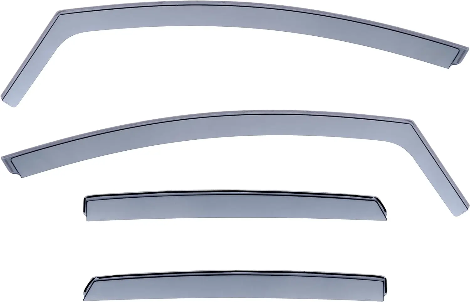 Winddeflectoren, compatibel met de Kia Stonic. | Sinds 2017+ Voor- en achterruit deflectoren