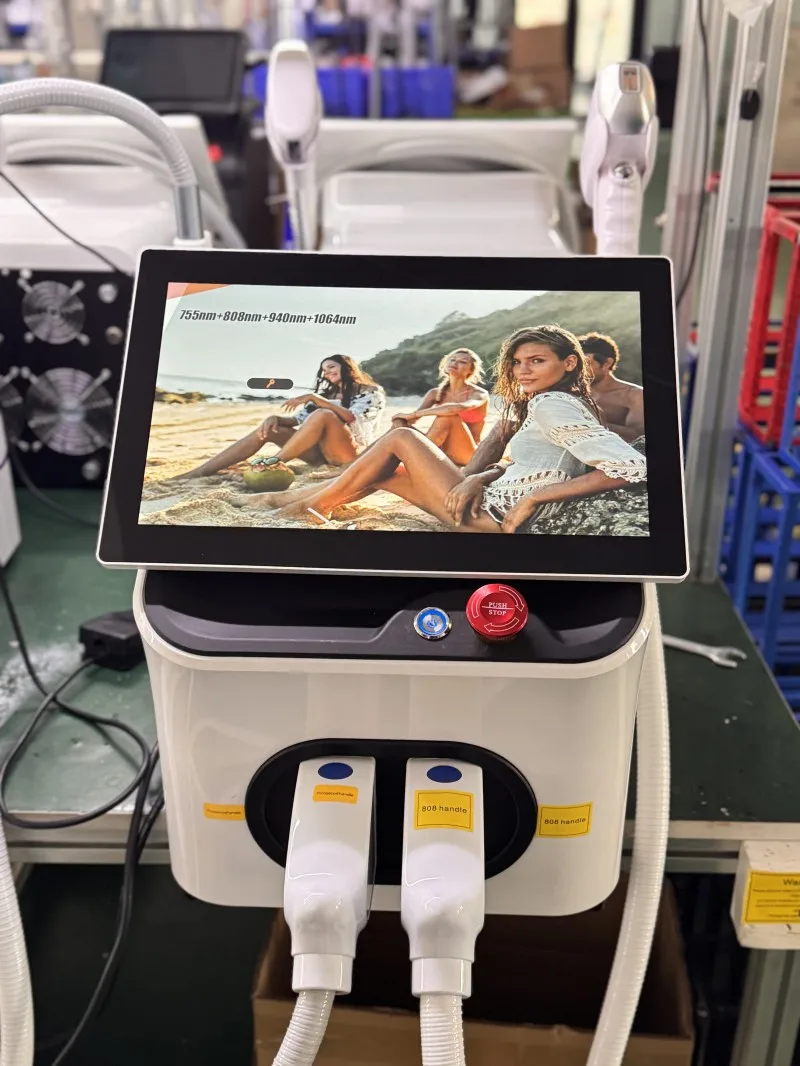Professional 2 in 1 808nm 755nm 1064nm 3 Waves Diode Laser Pico Laser Carbon Pigment Removal Hair Removal Machine