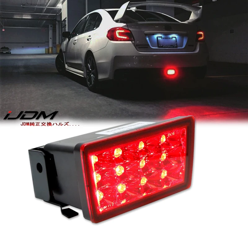 1PCS F1 LED Bar Style Rear Fog Lights Brake 4th brake Lamp For 2011-2021 Subaru WRX STi XV Impereza Install PnP Harness 12V