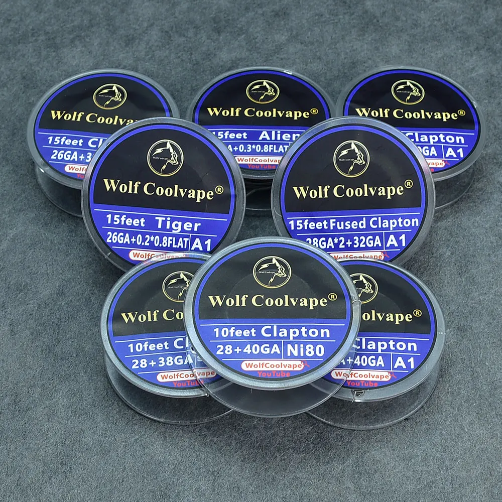 10/15 Chân A1/NI80/SS316L Ngoài Hành Tinh Hợp Nhất Clapton Dây Hổ Cuộn Dây Cho Làm Nóng Dây Taifun Gt5 rta Coilturd Một RDA QP KALI V2 RDA