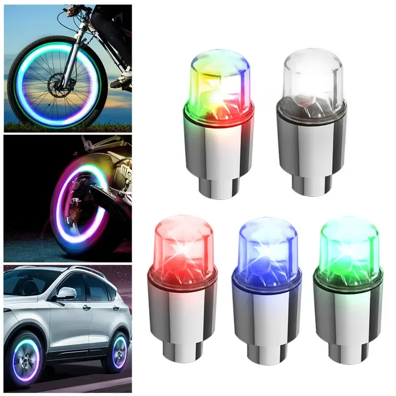 AliExpress Car Motocycle Bike Wheel Lights,Leds Tyre Tire Valve Caps Wheel Spokes Strobe Neon Lamp Mountain