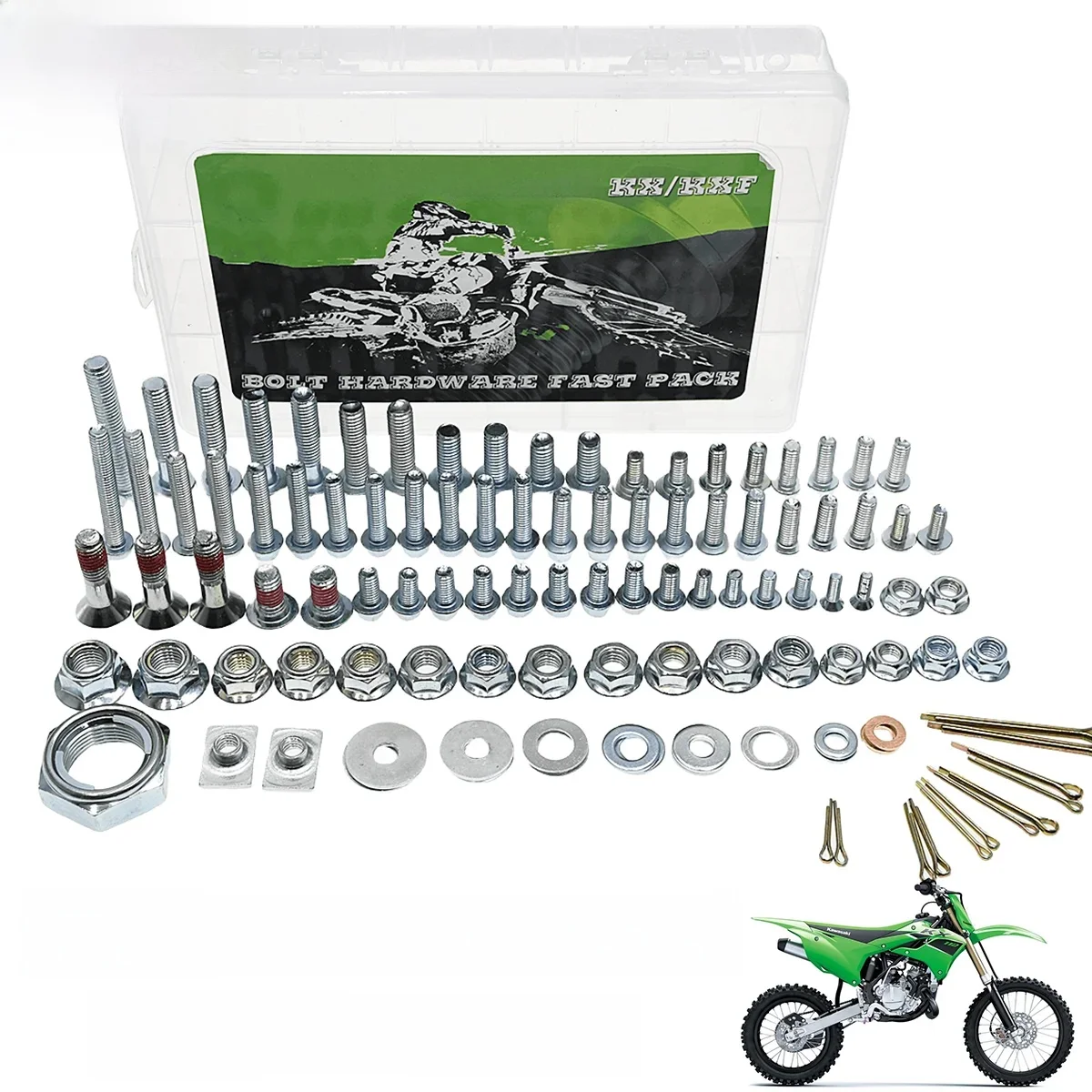Naprawa śruby sprzętowej Naprawa ratunkowe Pełny zestaw narzędzi Zapięcie Do KAWASAKI KX250 KX450 KX250F KX450F KLX250R KLX450R KLX250X — zdjęcie 2