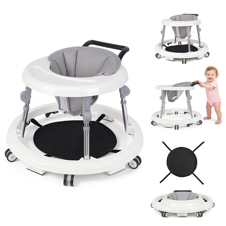Wismind Adjustable Baby Walker with Activity Tray
