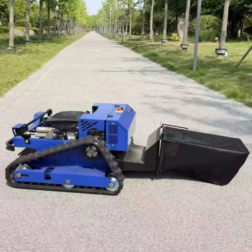 

Factory Direct Remote Tracked Zero-Turn Mower, 550mm Cut Width, with Grass Bag, Snow Shovel & Smart Remote Control