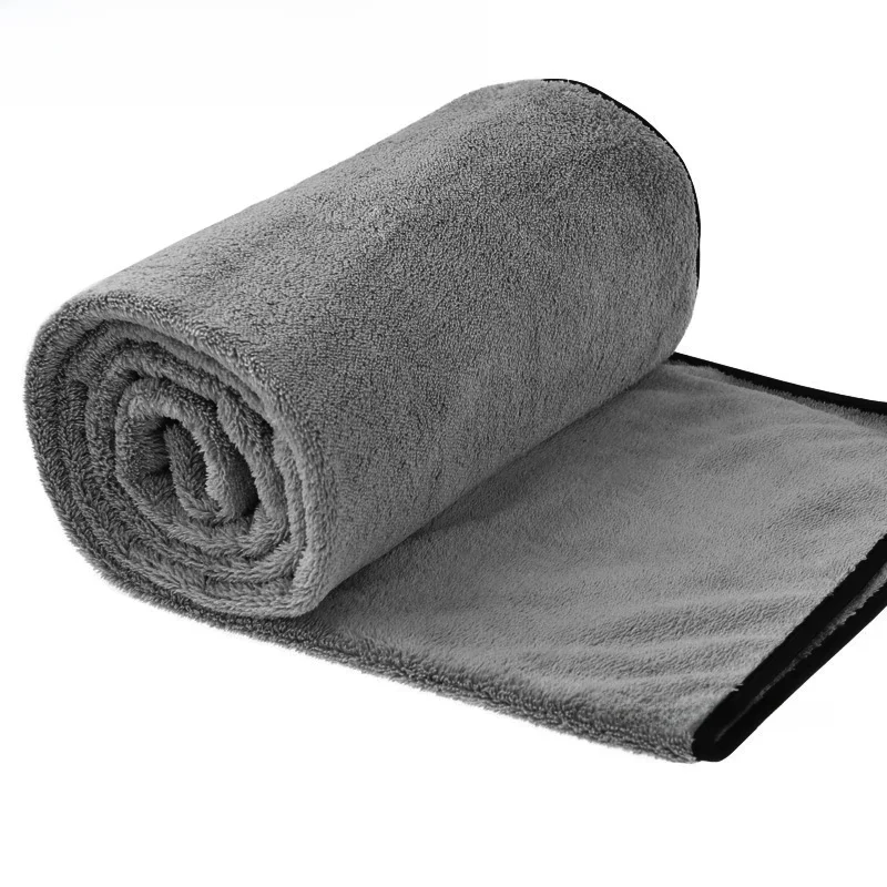 SEAMETAL Ręcznik z mikrofibry do mycia samochodu 100X40cm Niestrzępiące się ręczniki do czyszczenia samochodu Ultra miękka ściereczka do suszenia Detailing samochodu Narzędzia do mycia — zdjęcie 2