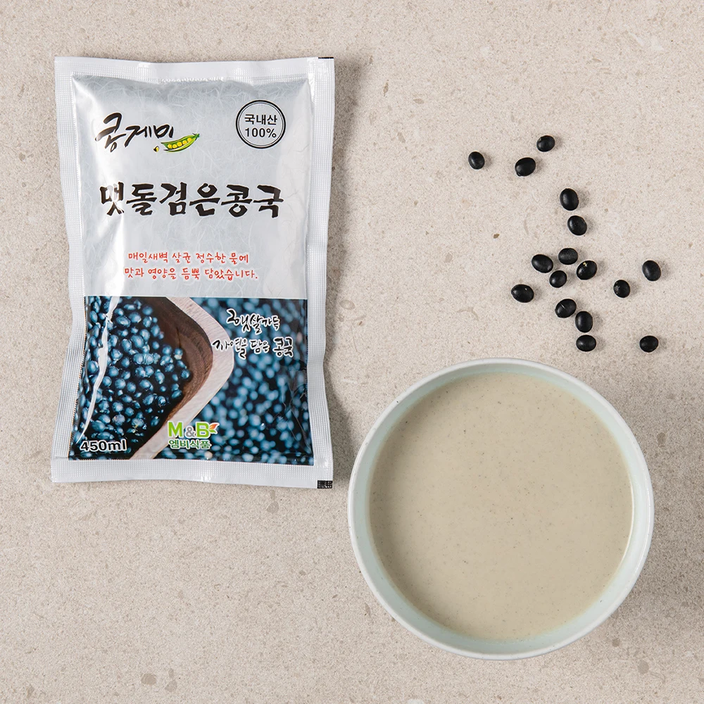 콩게미 콩국수 진한 크림 콩물 백태 서리태 콩국물