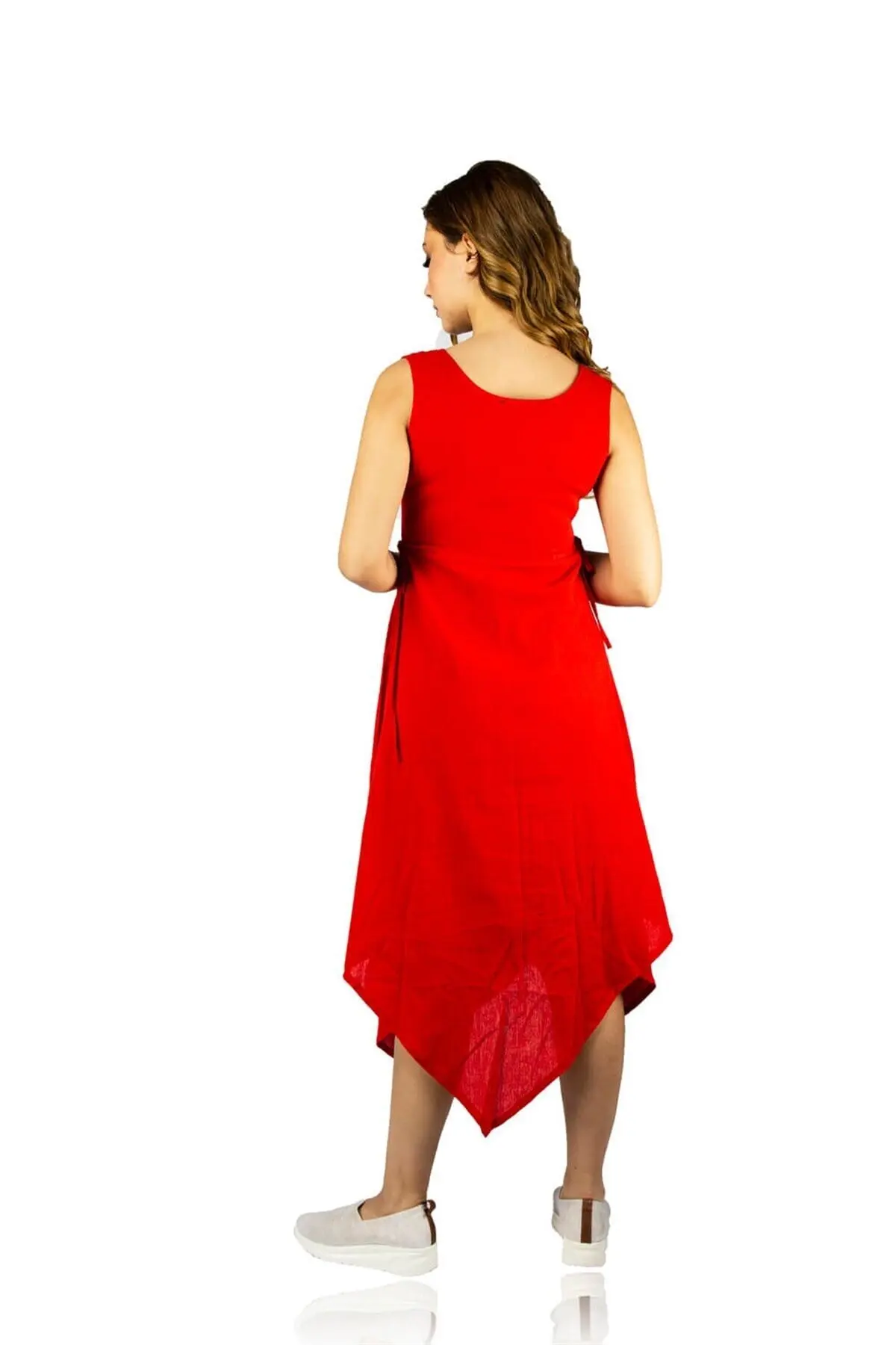 Şile pano sem mangas triângulo camada midi strapless comprimento verão feminino vestido fino roxo-vermelho