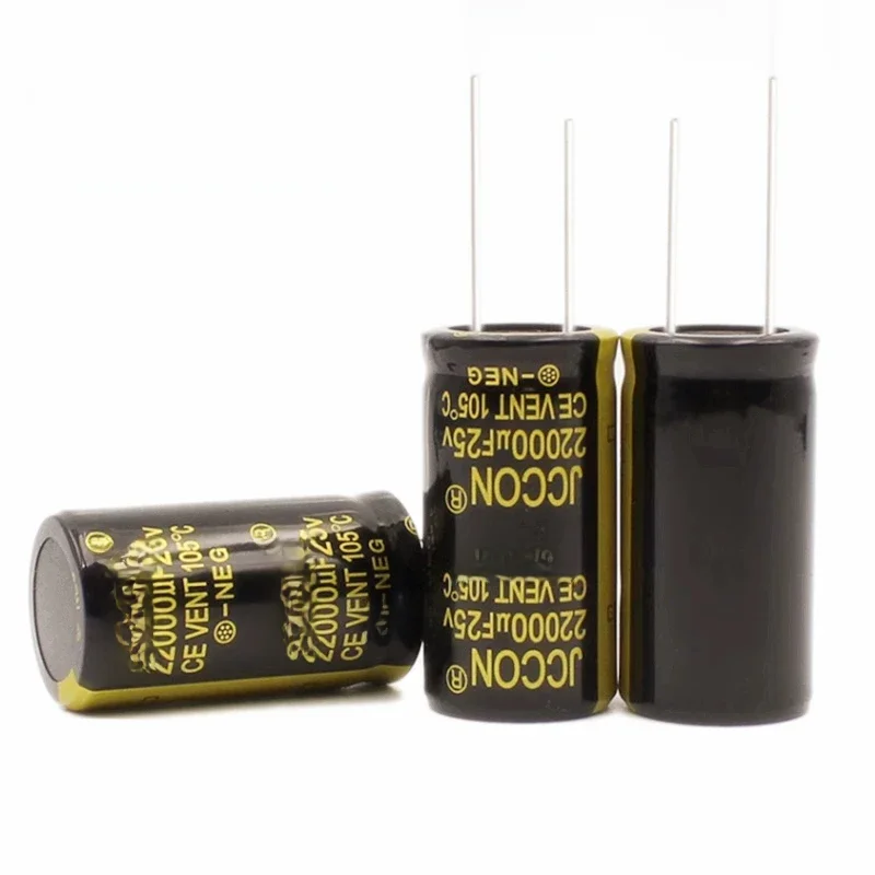 JCCON – condensateur en aluminium, haute fréquence, faible ESR, 25V 35V 50V 63V 100V 160V 200V 250V 450V 68uf 100uf 1000uf 2200uf 4700uf, 2 à 10 pièces