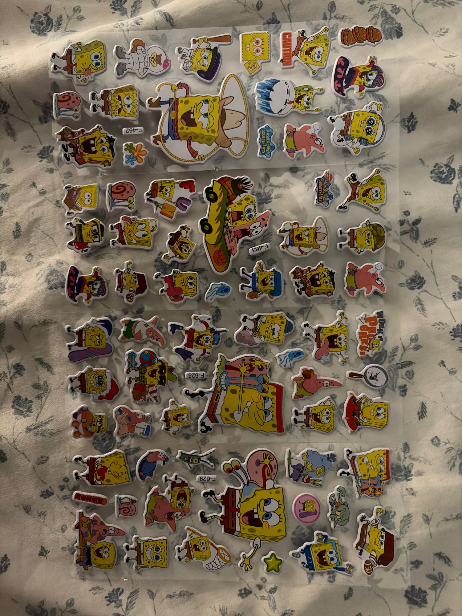 12-Pack SpongeBob 3D Stickers - Cute Cartoon Bubble Sticker Sheets, Educational DIY Toys and Gifts for Kids, Boys and Girls photo review